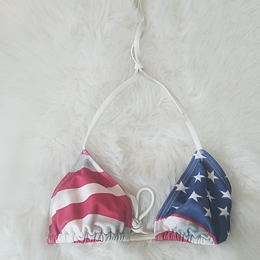 COPY - American flag bikini top